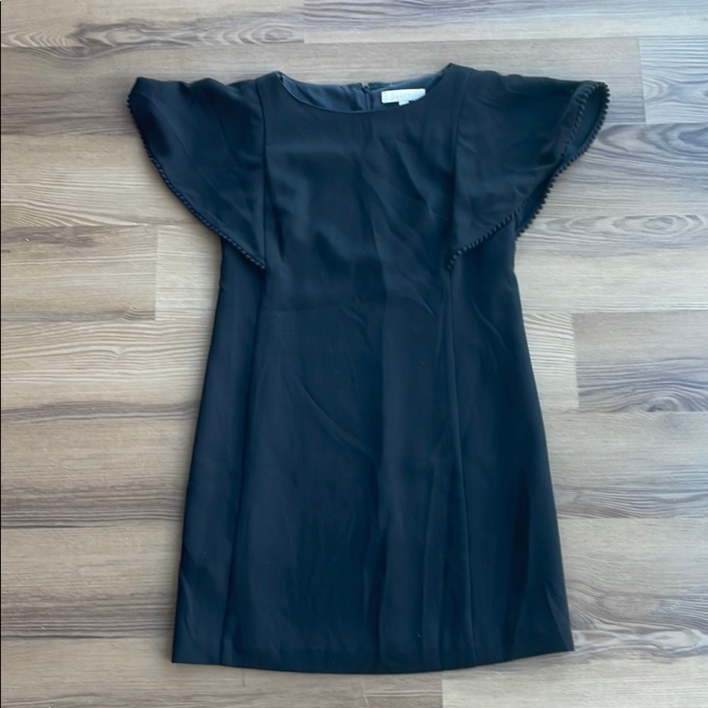 LOFT black work or dinner dress with cute sleeves